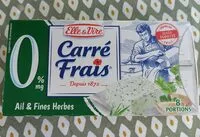 Amount of sugar in Carré frais 0 pourcent ail et fines herbes