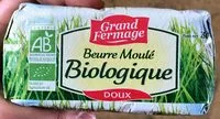 Amount of sugar in Beurre moulé biologique doux