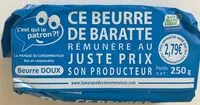 Amount of sugar in Beurre de Baratte Bleu-Blanc-Coeur