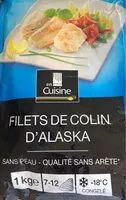 Amount of sugar in Filets de colin d'alaska