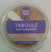Amount of sugar in Taboulé aux 5 Légumes, Les Classiques