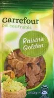 Amount of sugar in Raisins golden