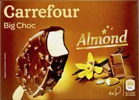 Amount of sugar in Chocolat au lait amandes, cœur vanille