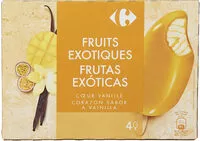 Amount of sugar in Exotic fruits fruits exotiques, coeur vanille
