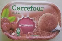 Amount of sugar in Sorbet Framboise