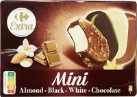 Amount of sugar in Mini Almond - Black - White - Chocolate