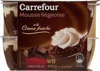 Amount of sugar in Mousse à la Liégeoise au chocolat
