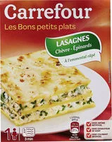 Lasagne with goat cheese and spinach