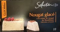 Amount of sugar in Nougat glacé