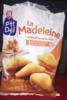Amount of sugar in Madeleines aux oeufs frais