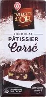 Amount of sugar in Chocolat noir corsé pâtissier