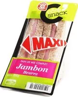 Amount of sugar in Sanwich club maxi jambon-beurre