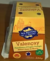 Amount of sugar in Valençay