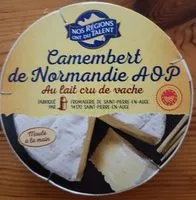 Amount of sugar in Camembert de Normandie AOP