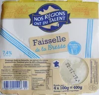 Amount of sugar in Faisselle de la Bresse (7,4 % MG)