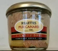 Amount of sugar in Rillettes Pur Canard (Verrine, mulard)