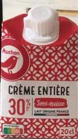 Amount of sugar in Crème entière semi-épaisse30% mat. gr.