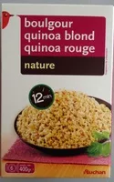 Amount of sugar in Boulgour, quinoa blond, quinoa rouge nature