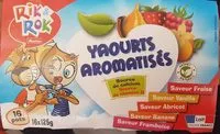 Amount of sugar in LES AROMATISES SANS arome artificiel Saveurs :Fraise / Framboise / Abricot / Banane / VanillePicto : Lait Origine France