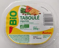 Amount of sugar in Taboule aux legumes issu de l'agriculture biologique