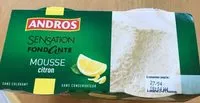 Amount of sugar in Sensation fondante citron