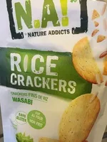 Amount of sugar in Rice Crackers Fins au de riz wasabi