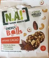 Amount of sugar in Energy Balls - Intense Cacao