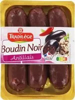 Amount of sugar in Boudin noir antillais