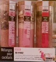 Amount of sugar in Mélange pour cocktail so pink