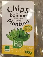 Amount of sugar in Chips de bananes plantain