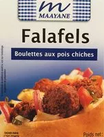 Amount of sugar in Falafels Boulettes aux pois chiches