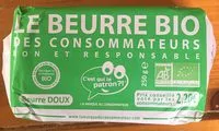 Amount of sugar in Le Beurre Doux Bio