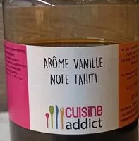 Amount of sugar in Arôme vanille note tahiti