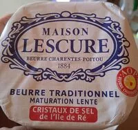 Amount of sugar in Le beurre aux cristaux de sel AOP Charentes-Poitou