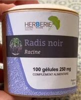 Amount of sugar in Radis noir