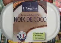Amount of sugar in Sorbet plein fruit (60%) Noix De Coco