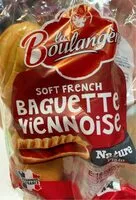 Sugar and nutrients in Baguette viennoise