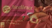 Amount of sugar in Moelleux fourré Fraise
