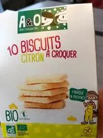 Amount of sugar in 10 biscuits citron à croquer