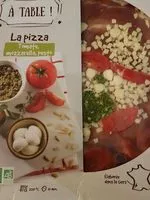 Amount of sugar in La pizza tomate, mozzarella, pesto
