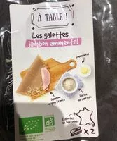 Amount of sugar in A table les galettes jambon emmental