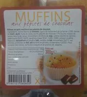 Amount of sugar in Muffins aux pepites de chocolat