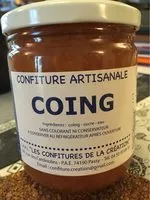 Amount of sugar in Confiture artisanale de coing