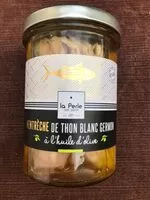 Canned drained albacore in olive oil