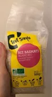Amount of sugar in Riz Basmati Blanc Bio