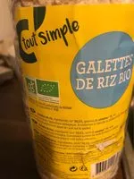 Amount of sugar in Galette de riz bio