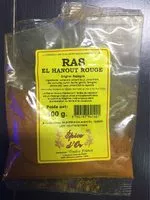 Amount of sugar in Ras el hanout rouge