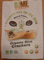 Amount of sugar in Organic rice crackers black pepper
