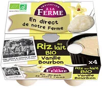 Amount of sugar in Riz au lait bio vanille