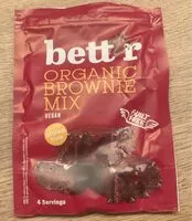 Amount of sugar in Organic brownie mix